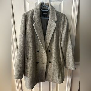 Madewell | Gray Peacoat